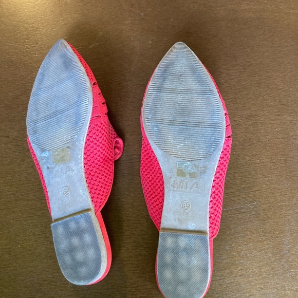 Red Pointy Toe Woven Flats, Slip-on Loafer, by MIA Size 6.5 or EU 37 - Picture 5 of 7